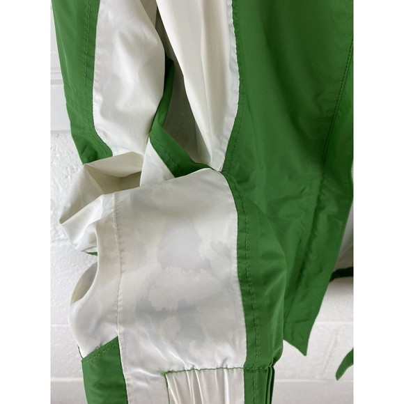 Columbia Women Green white Jacket omni-tech jacket size M rain jacket flaw - Picture 15 of 16